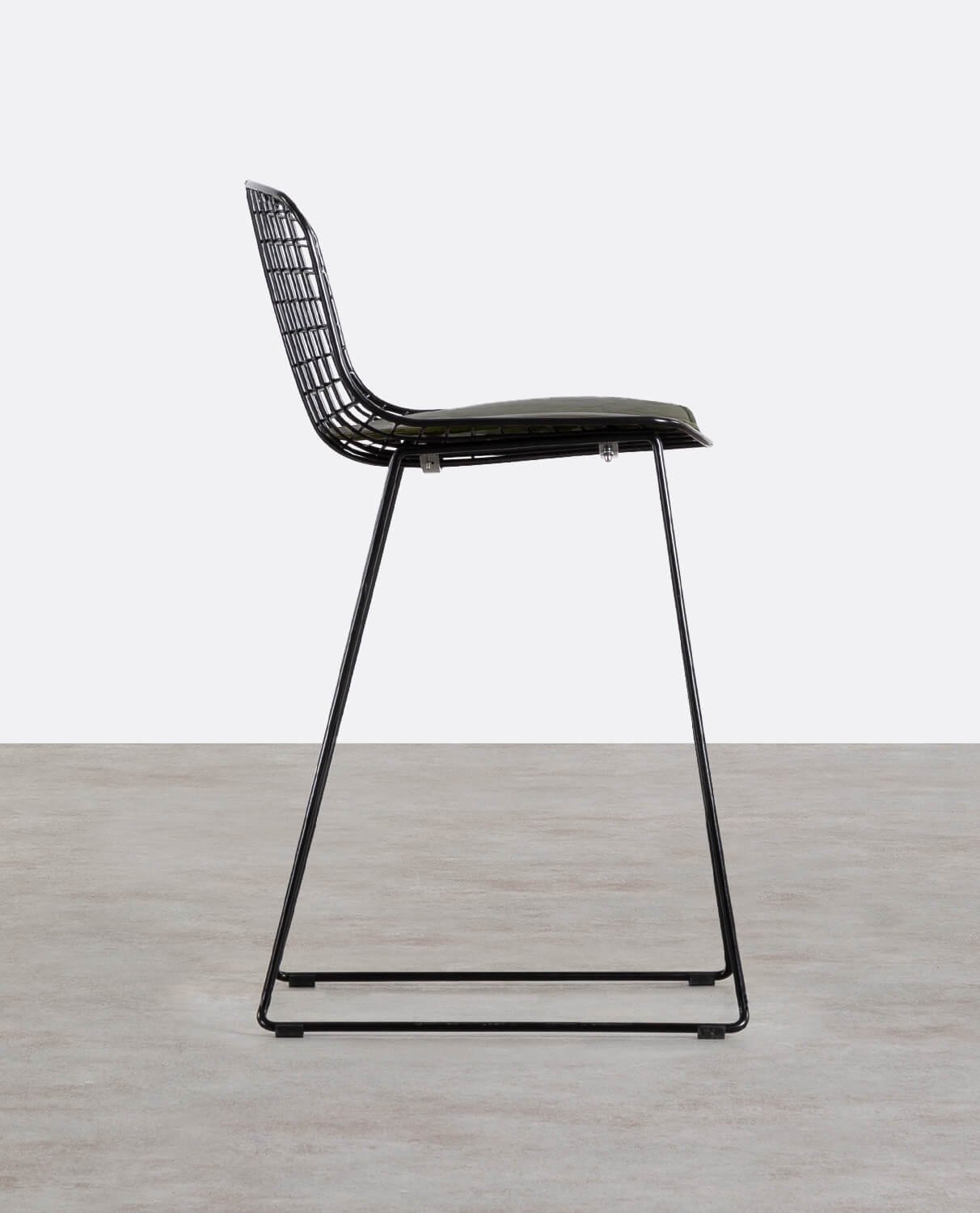 Sgabello Alto in Metallo (66 cm) con Schienale Basso Aras, immagine della galleria 2