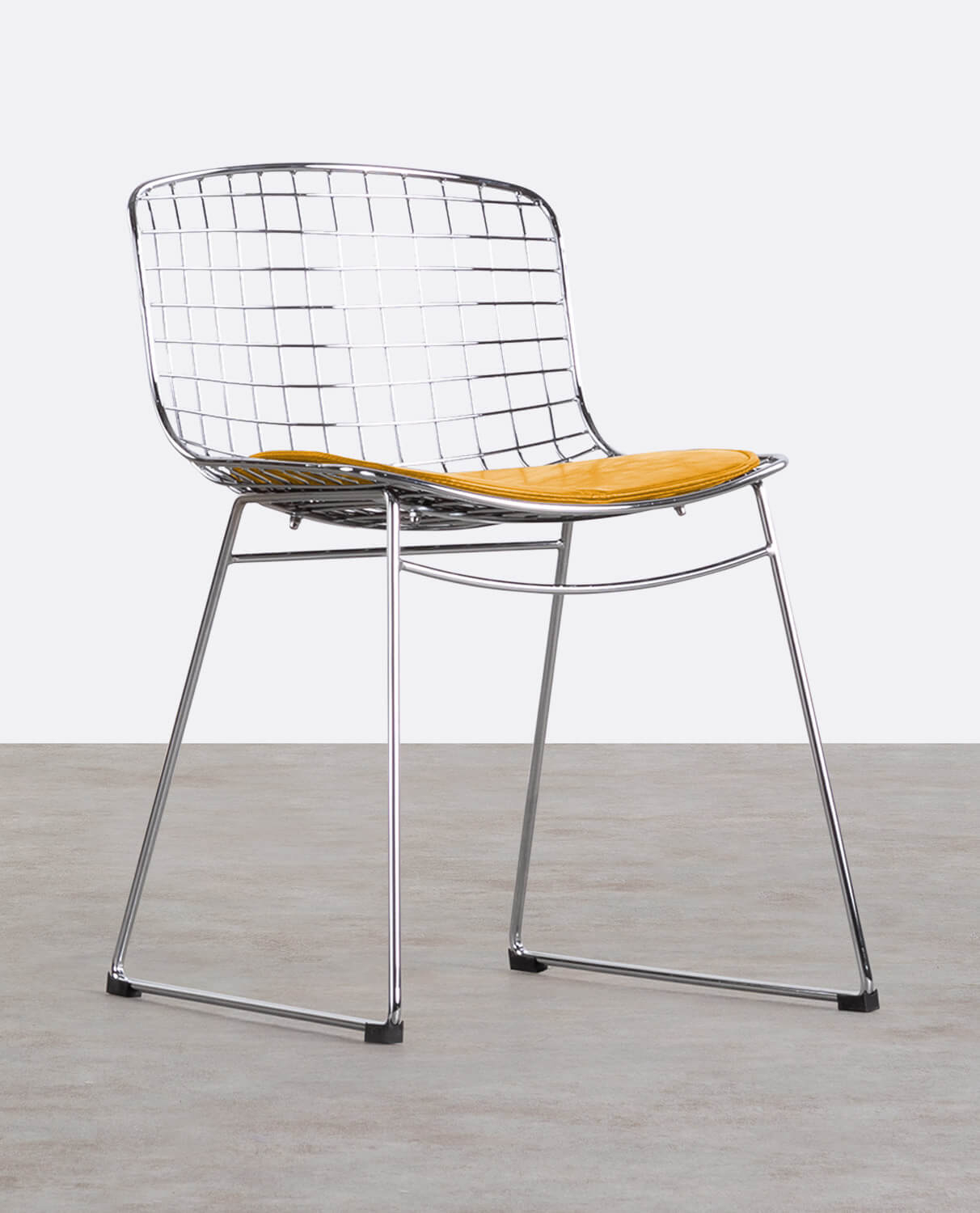 Pack da 2 Sedie da Pranzo in Metallo con Schienale Basso Aras , immagine della galleria 1