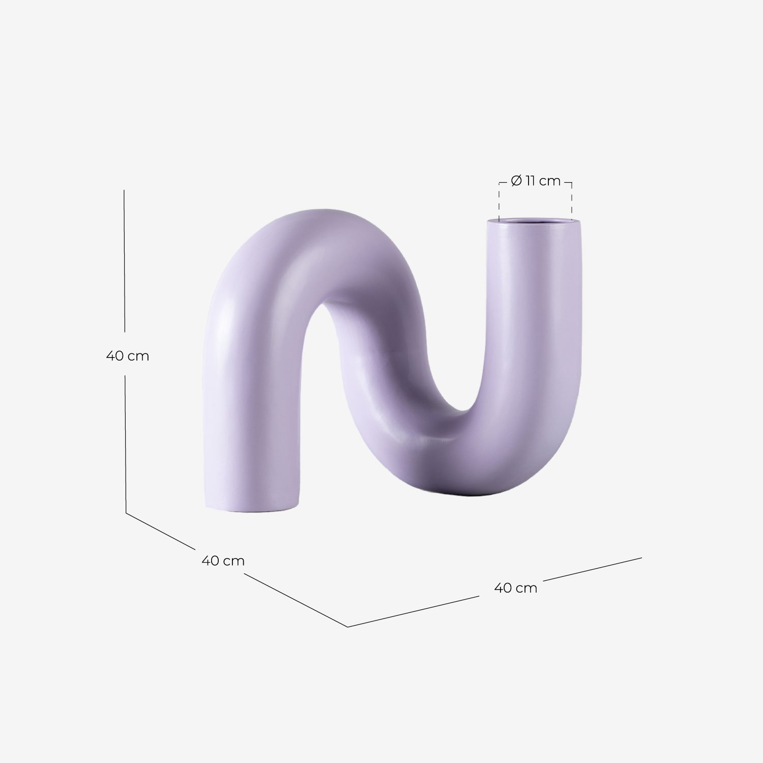 Vaso Alto XL Nito Dolomite, Misure