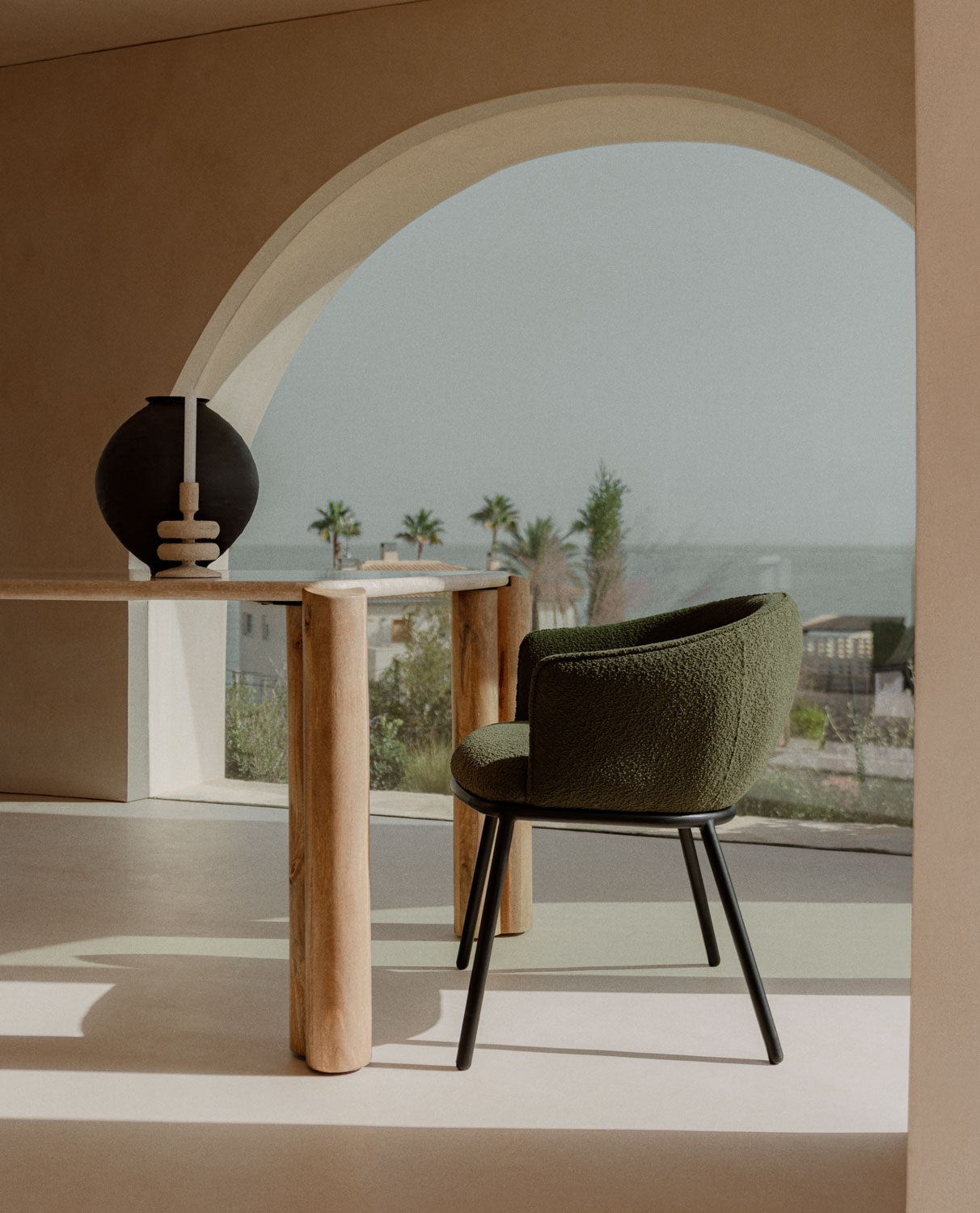Sedia da Pranzo in Tessuto e Metallo Bonie, immagine della galleria 2