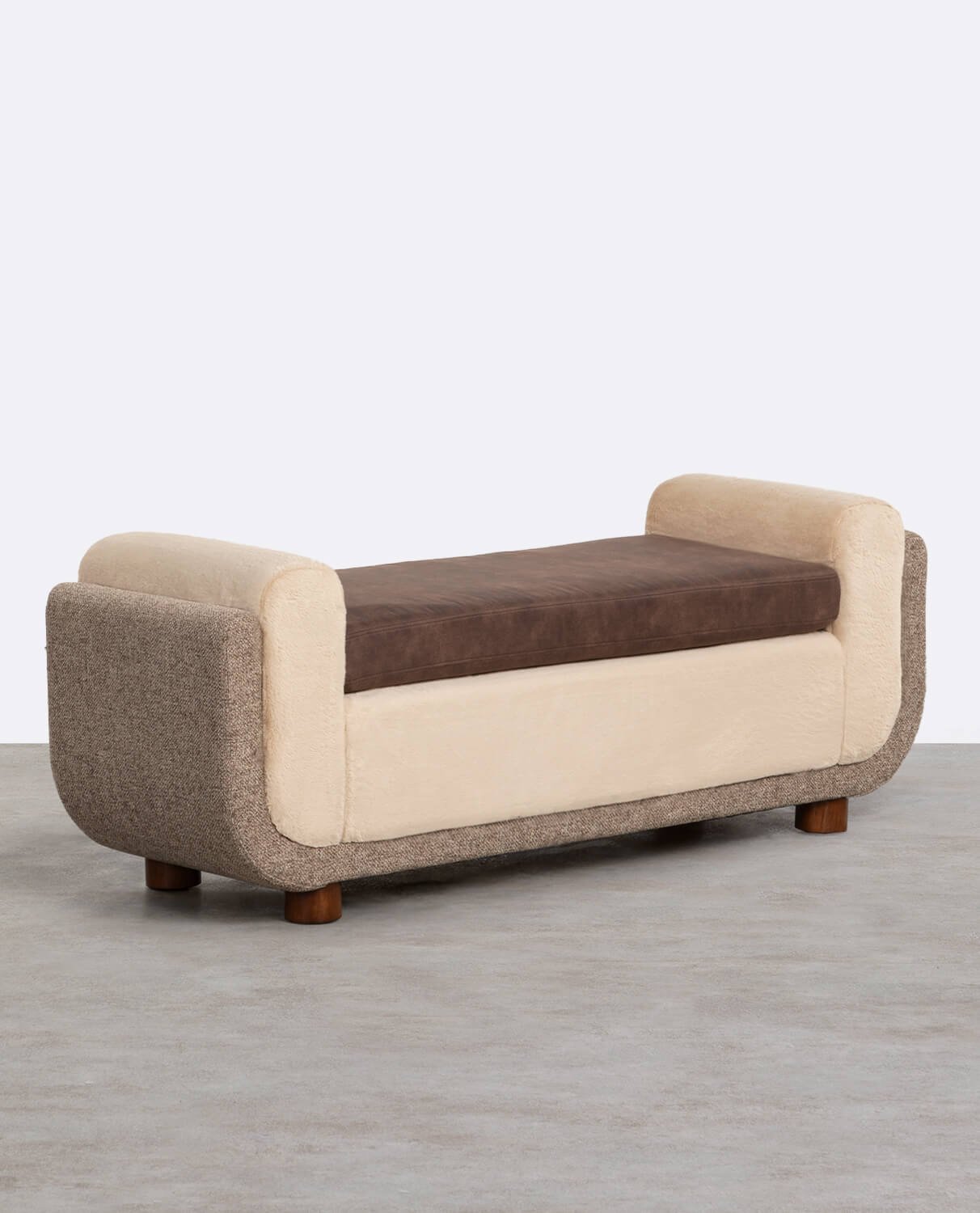 Panca in Tessuto e Legno Eamon , immagine della galleria 1