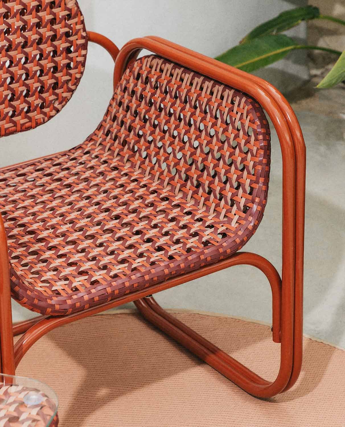 Pack 2 Poltrone con Braccioli in Alluminio e Rattan Sintetico Roys, immagine della galleria 2