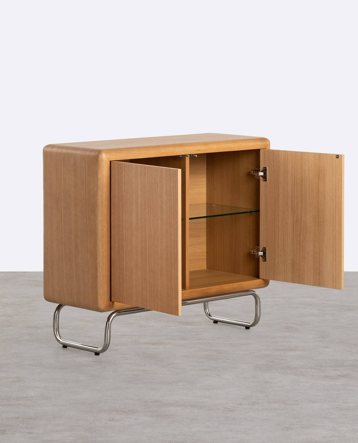 Madia Bassa con 2 Ante in Legno e Metallo Candela , immagine della galleria 2