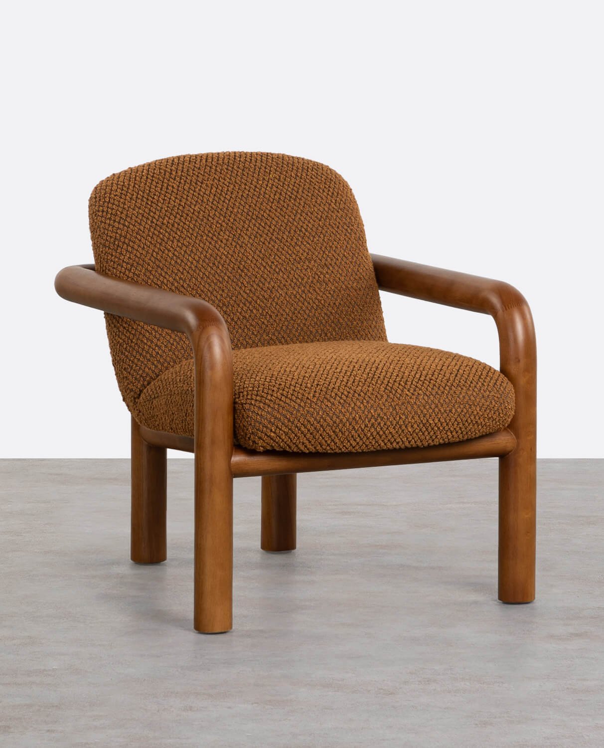 Pack 2 Poltrone in Tessuto e Legno Maiel, immagine della galleria 1