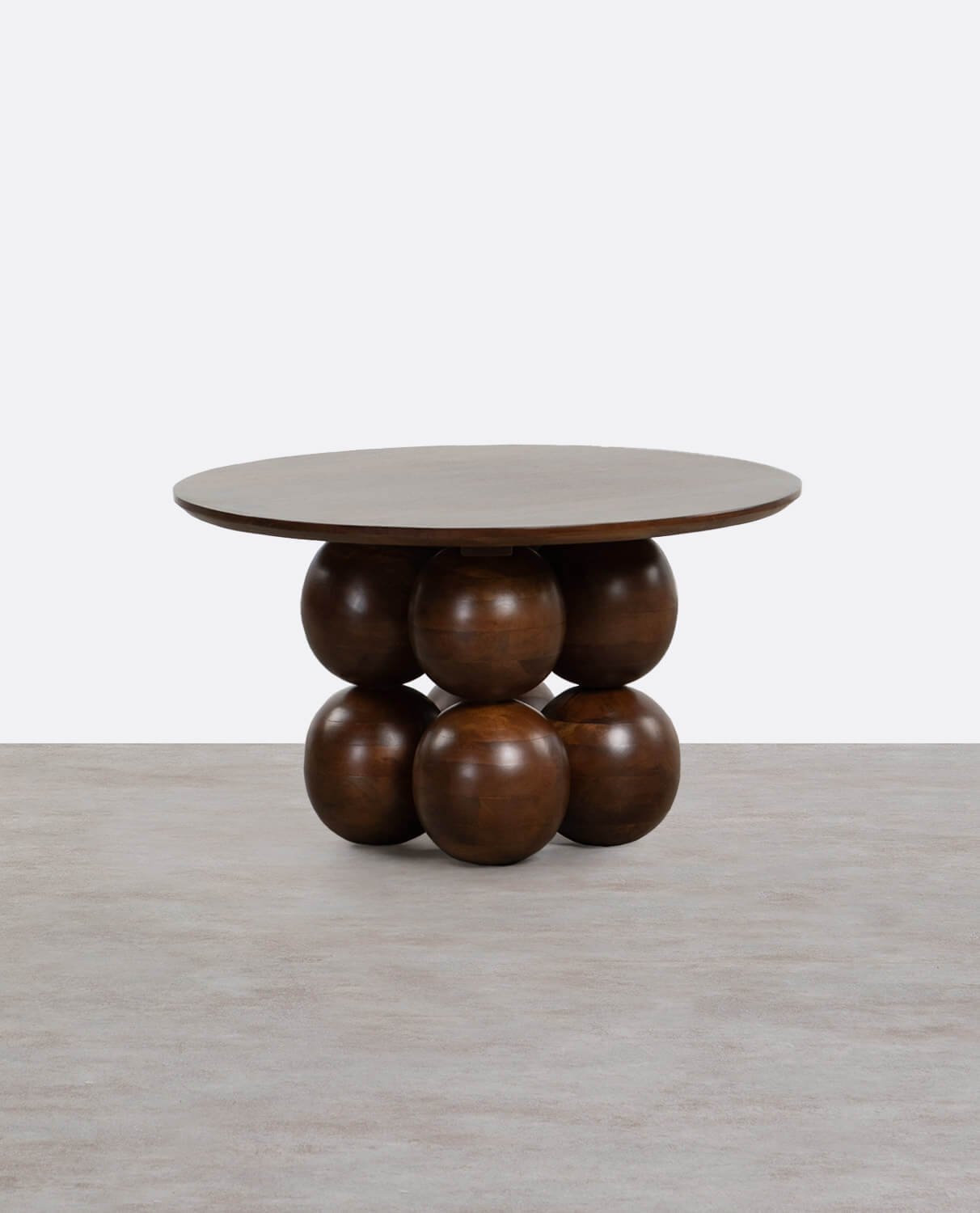 Tavolino Rotondo in Legno di Mango (Ø80 cm) Alary, immagine della galleria 1