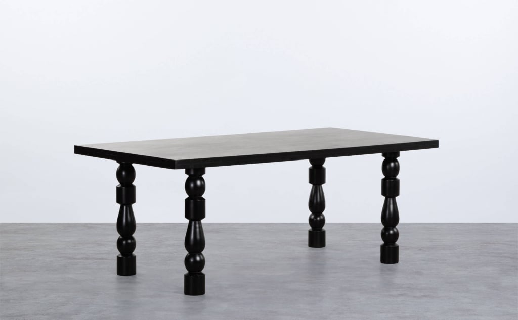 Tavolo da Pranzo Rettangolare in Legno di Mango (200x100 cm) Maury