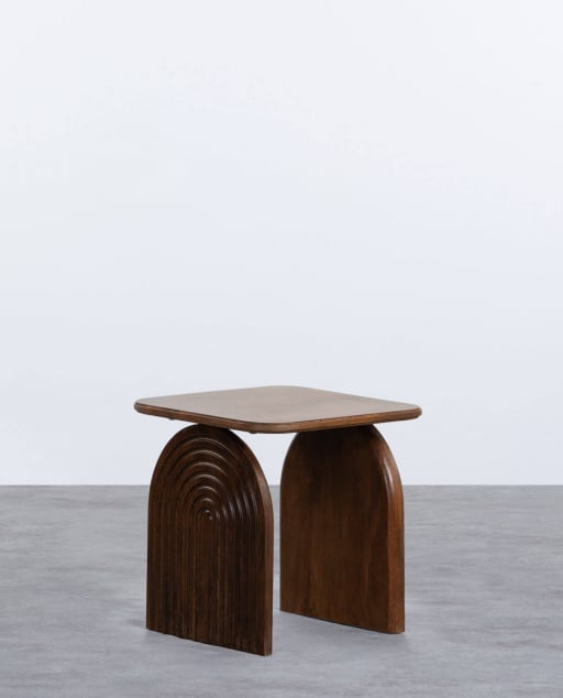Tavolino Quadrato in Legno di Mango (50x50 cm) Lenis