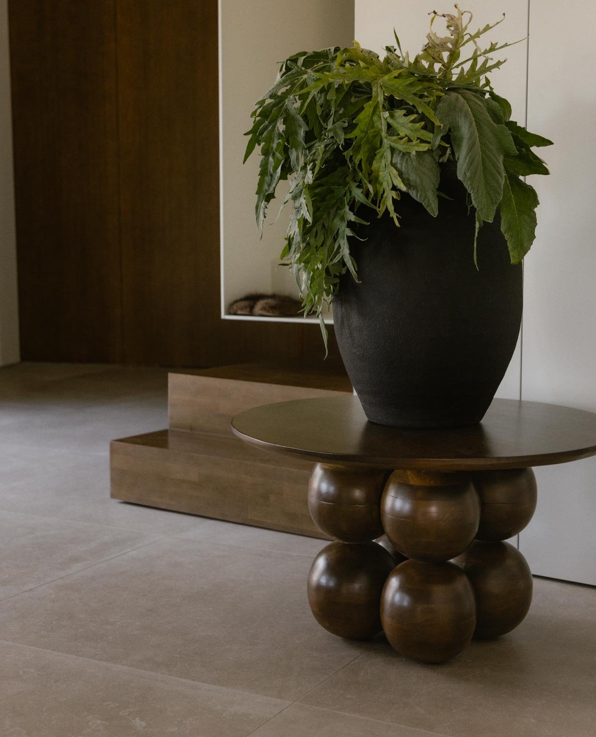Tavolino Rotondo in Legno di Mango (Ø80 cm) Alary, immagine della galleria 2