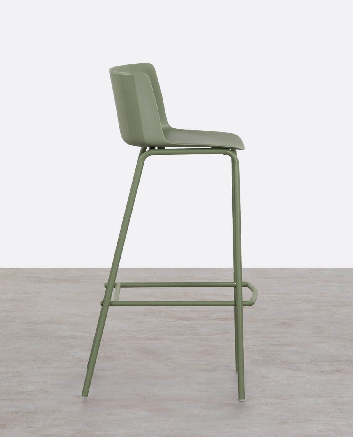 Sgabello Alto da Esterno in Polipropilene e Metallo (74 cm) Meivy, immagine della galleria 2