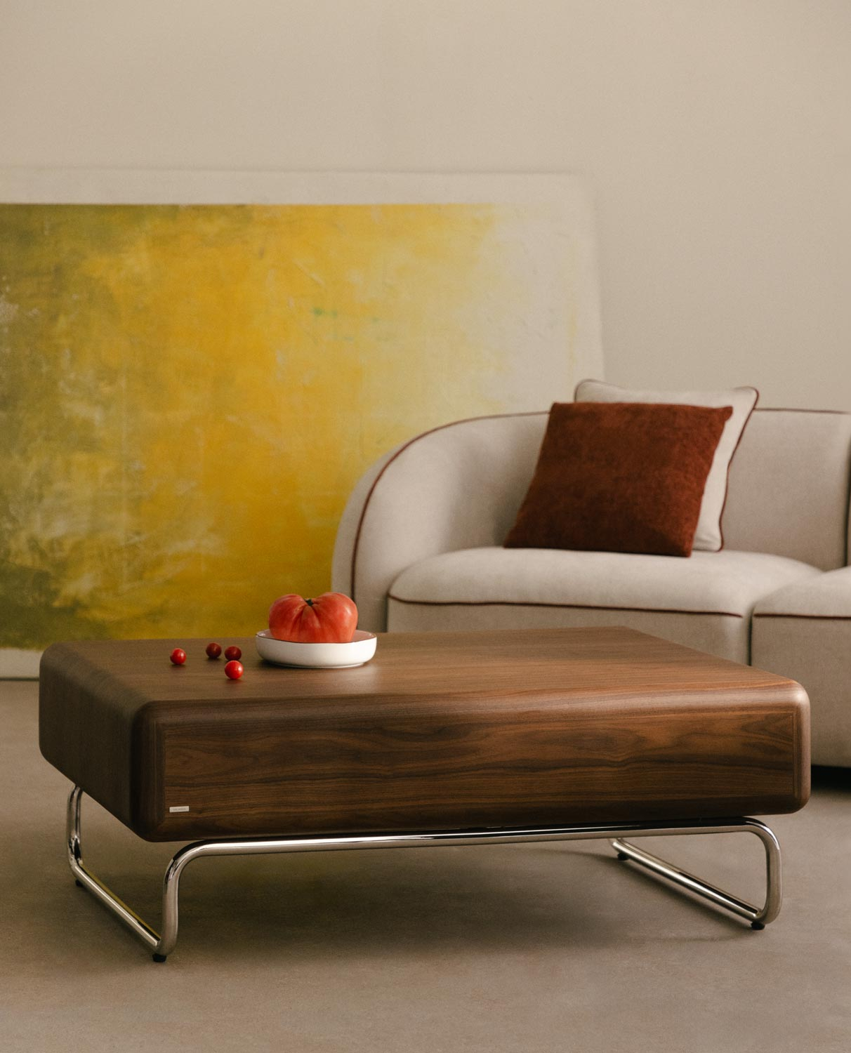 Tavolino Rettangolare in Legno e Metallo (110x70 cm) Candela , immagine della galleria 2