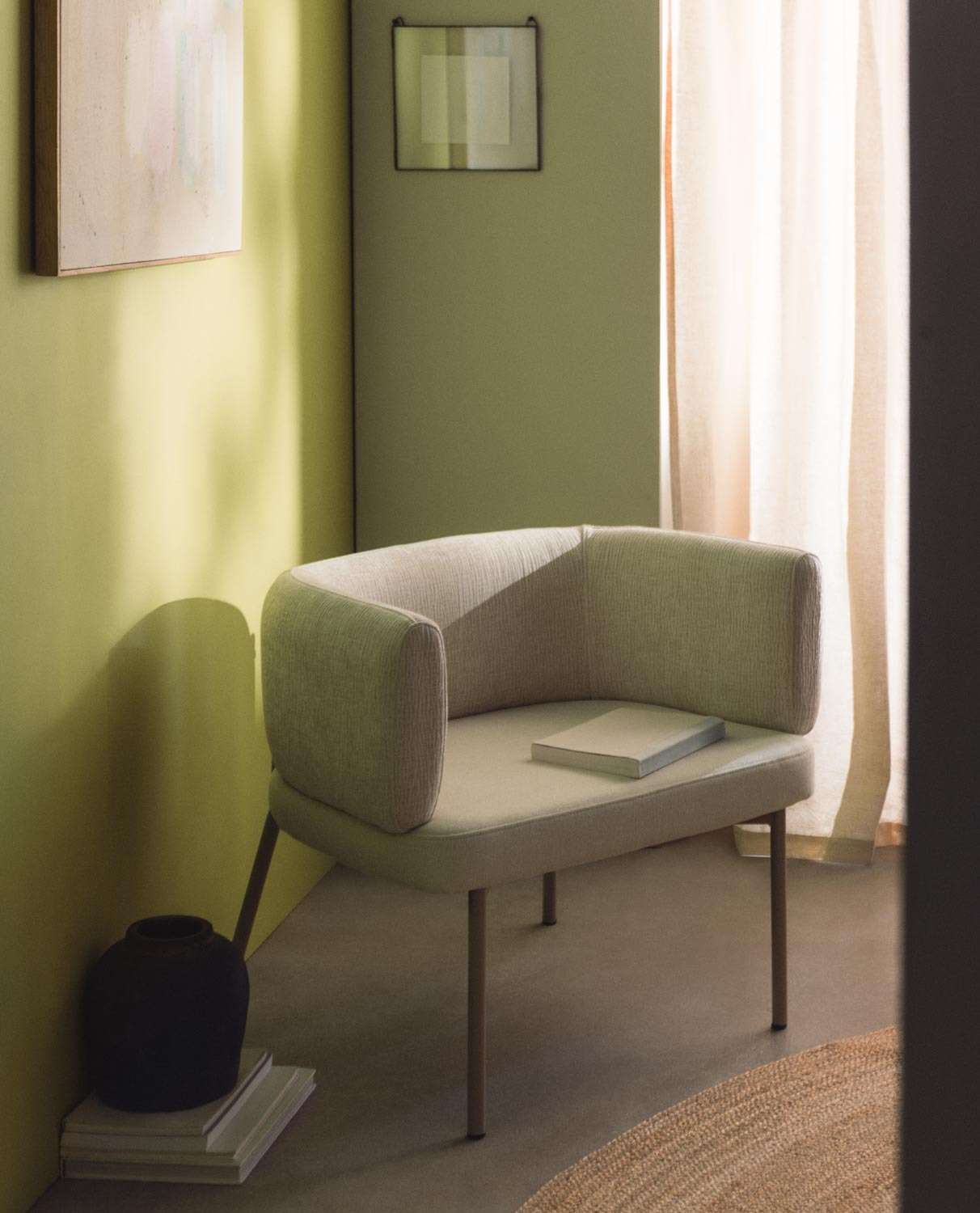 Poltrona in Tessuto e Metallo Hades Soft, immagine della galleria 2