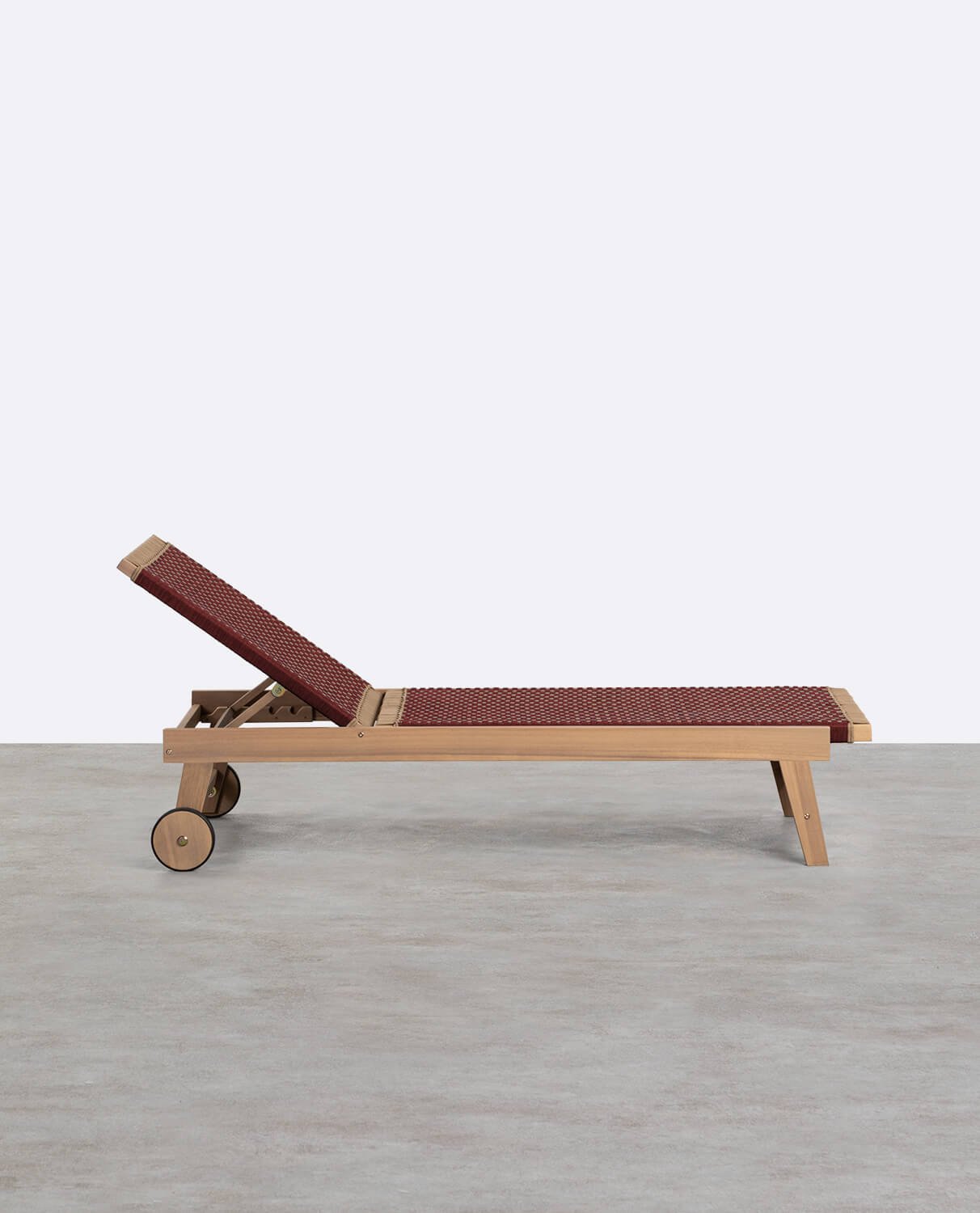 Lettino e Tavolino in Legno di Acacia e Corda Mirle , immagine della galleria 2