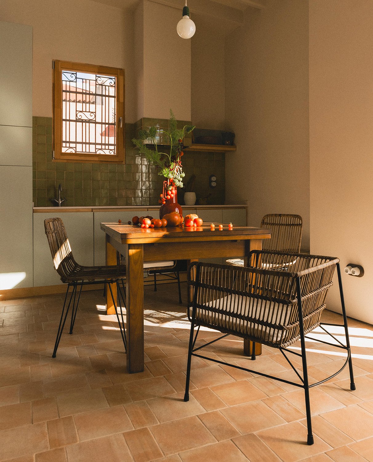 Sedia da Pranzo in Rattan Natural Nice, immagine della galleria 2