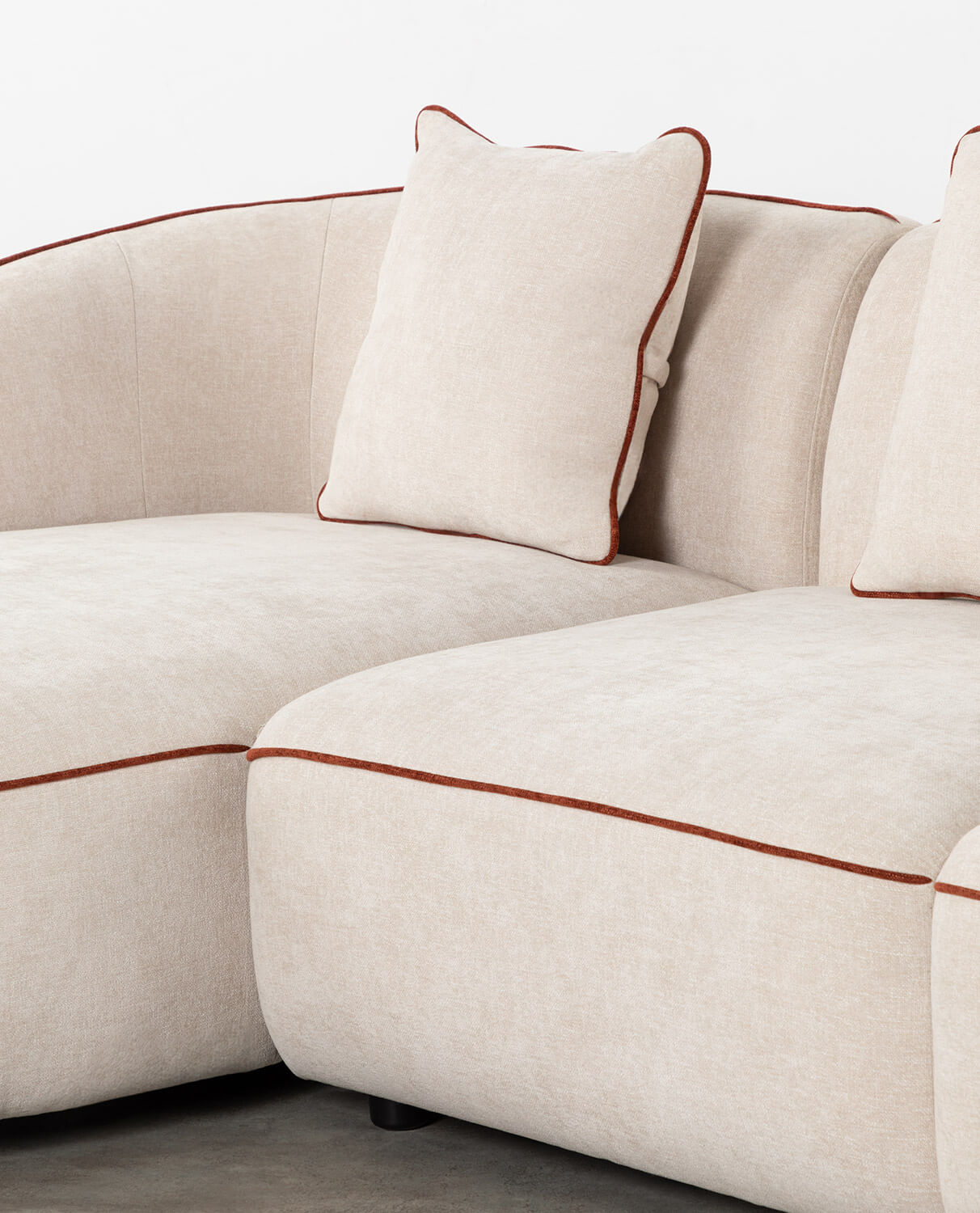 Divano Modulare 5 Pezzi con 2 Chaise Longue in Tessuto Ilham , immagine della galleria 2