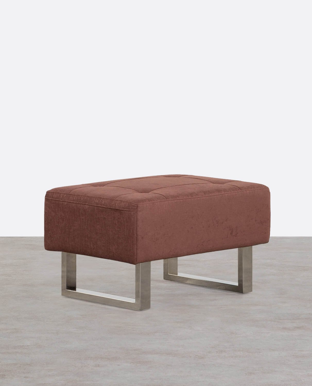 Pouf Poggiapiedi in Tessuto 70
s, immagine della galleria 1
