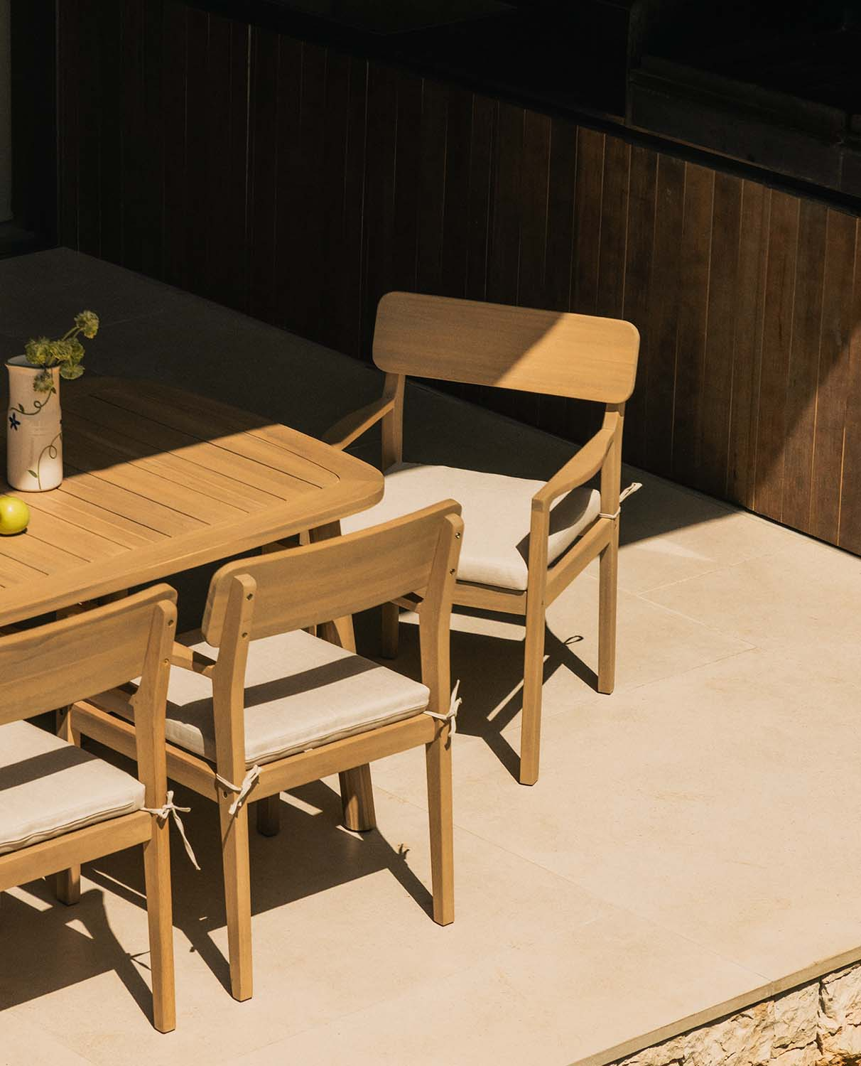 Sedia da Giardino in Legno di Acacia con Braccioli Mirla, immagine della galleria 2
