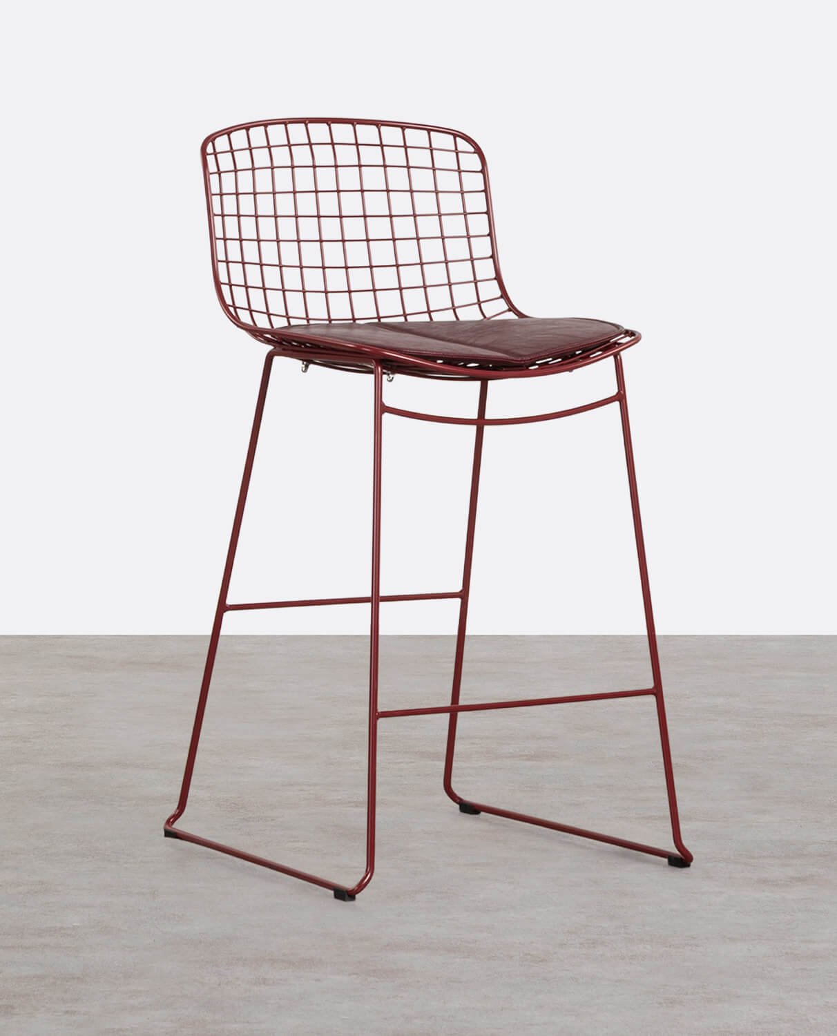 Sgabello con Schienale Basso in Metallo (66 cm) Aras Fresh, immagine della galleria 1
