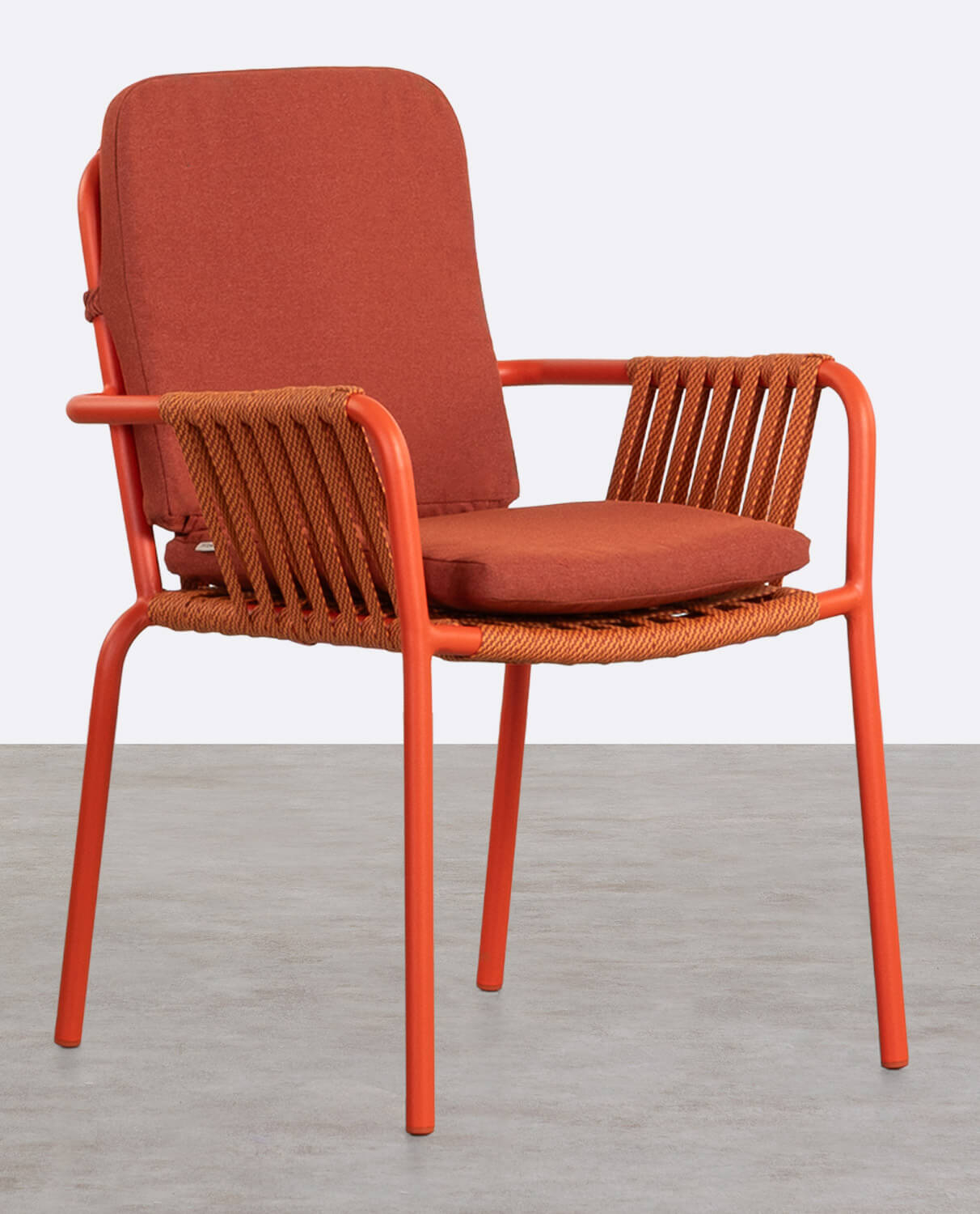 Sedia da Esterni in Alluminio e Corda Drian, immagine della galleria 1