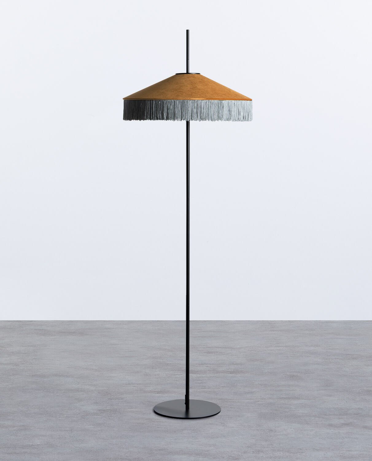 Lampada da Terra in Velluto Pendala, immagine della galleria 1