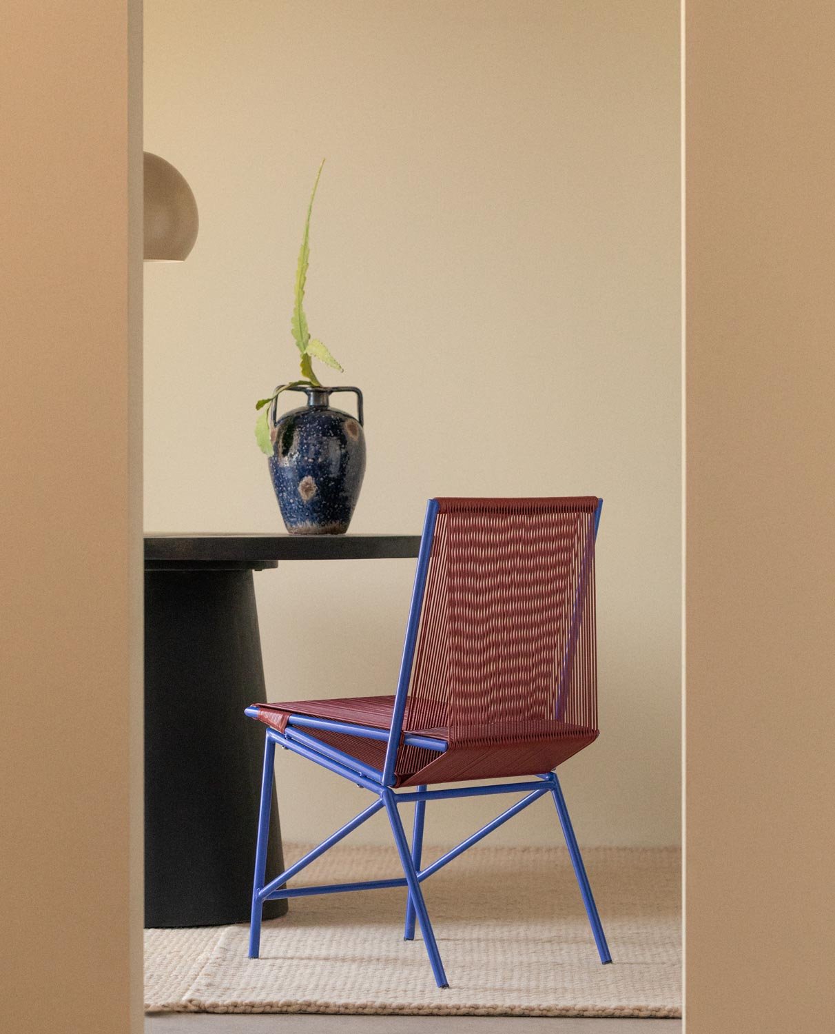 Sedia da Pranzo in Rattan Sintetico e Metallo Amur Colors, immagine della galleria 2