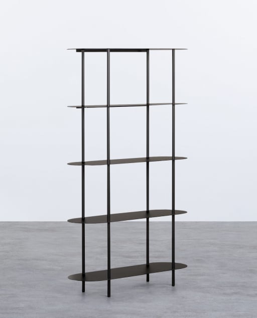 Scaffale in Metallo (150,5x90 cm) Idris - Nero Obsidian
