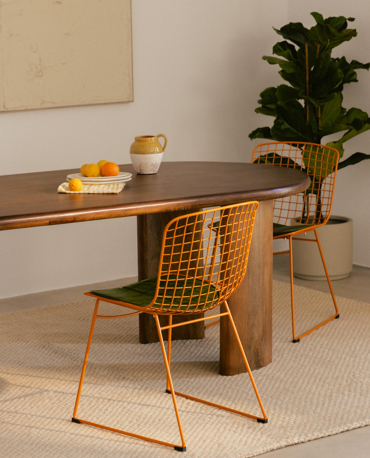 Set di 2 Sedie da Pranzo con Schienale Alto in Metallo Aras Fresh, immagine della galleria 2