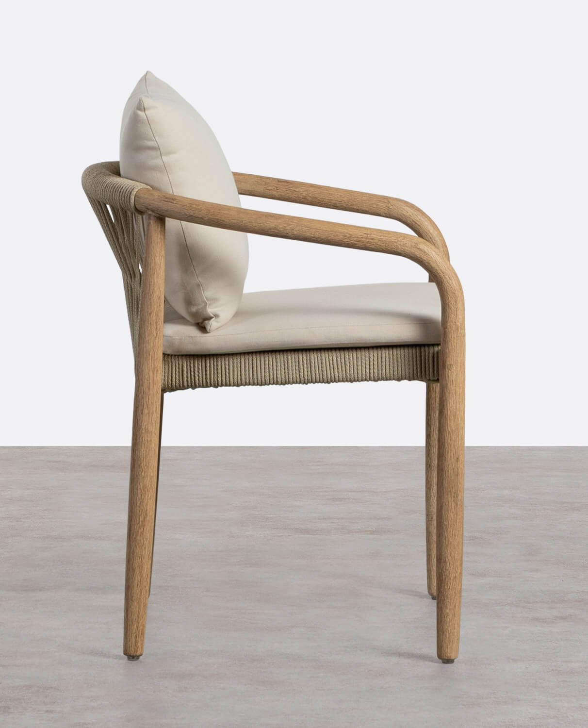 Sedia da Esterno in Legno di Acacia con Cuscino Loli, immagine della galleria 2