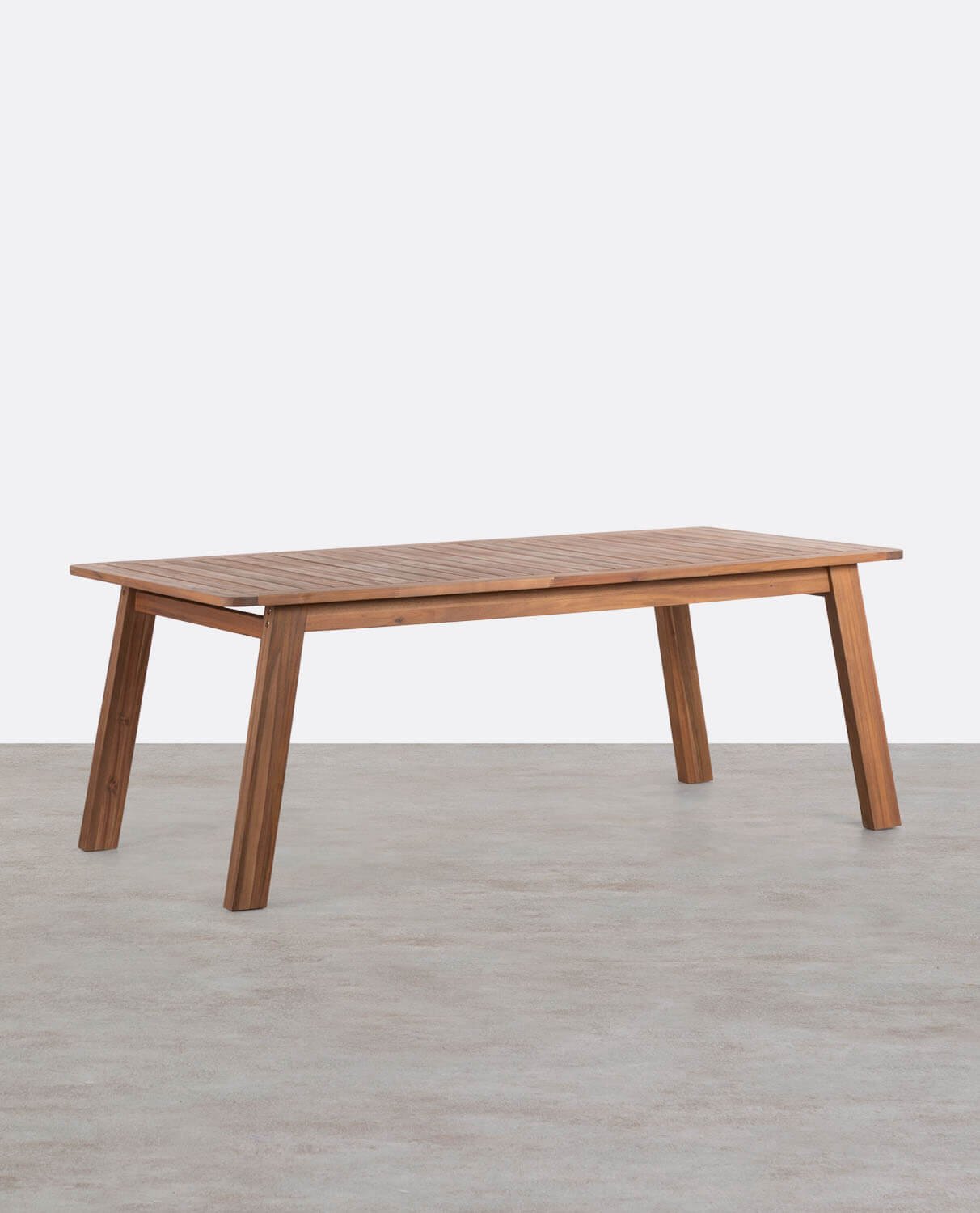 Tavolo da Esterno Rettangolare in Legno di Acacia (200x95 cm) Cael, immagine della galleria 1