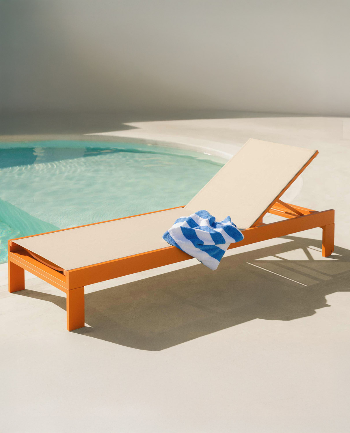 Pack da 2 Lettini Reclinabili in Tessuto e Alluminio New Kreta, immagine della galleria 2