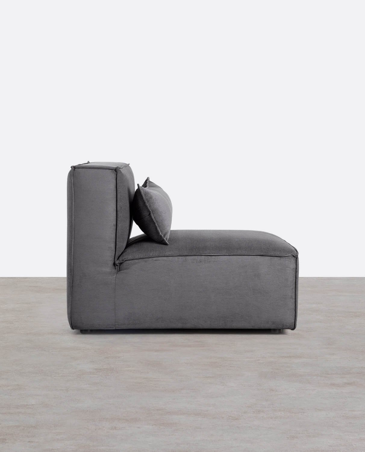 Divano Modulare a 5 Pezzi e Pouf in Velluto a Coste Kilhe, immagine della galleria 2