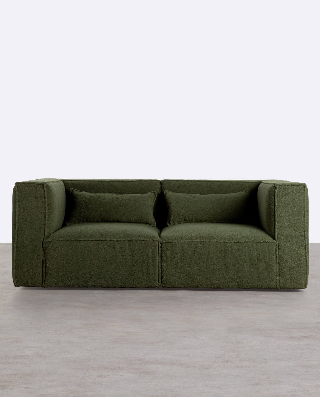 Divano Modulare 2 Pezzi Angolari in Tessuto Bouclé Kilhe, immagine della galleria 1