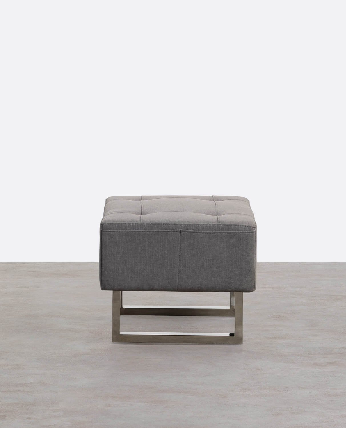 Pouf Poggiapiedi in Tessuto 70
s, immagine della galleria 2