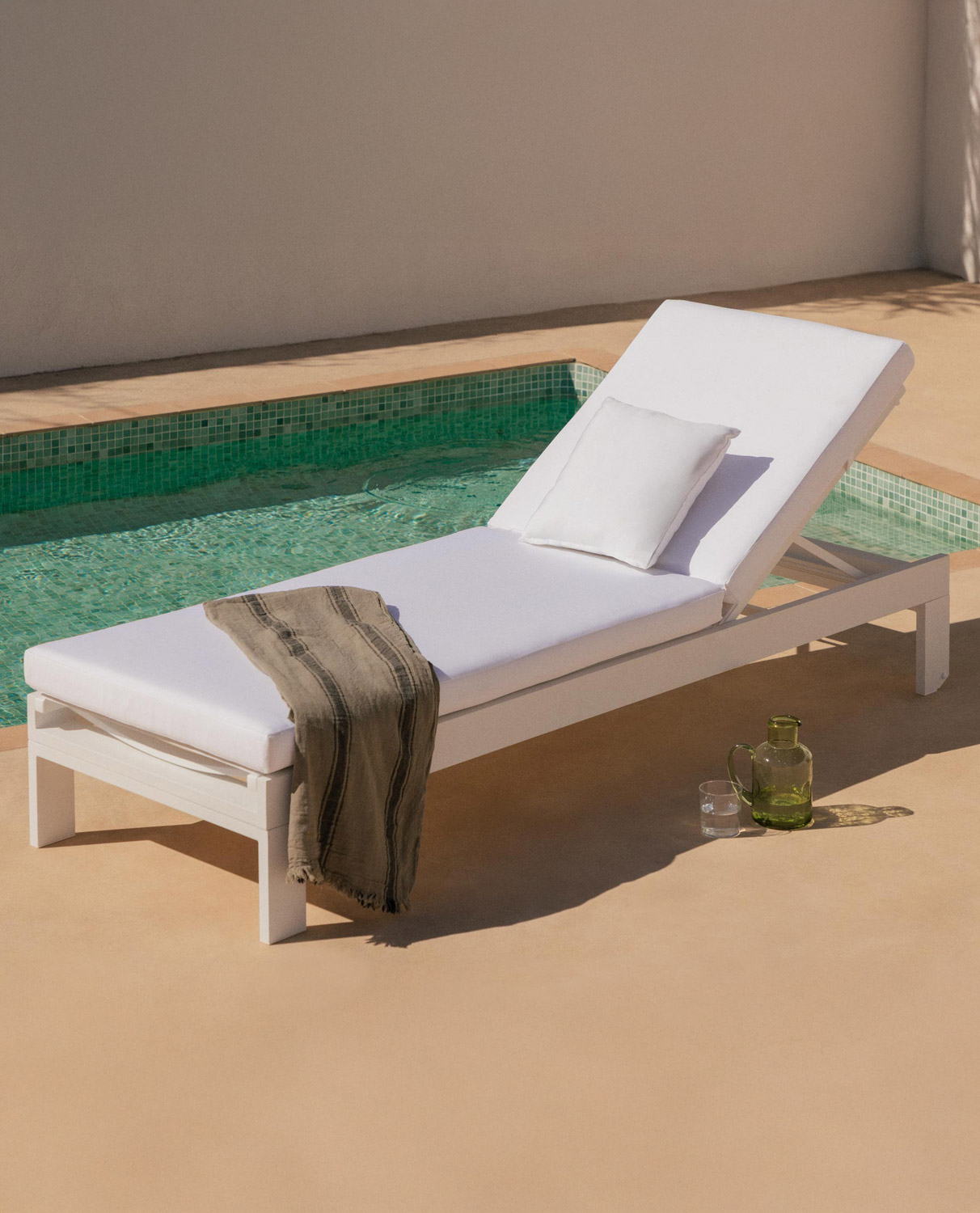 Lettino con Cuscino Sfoderabile e Cuscino Quadrato New Kreta, immagine della galleria 2