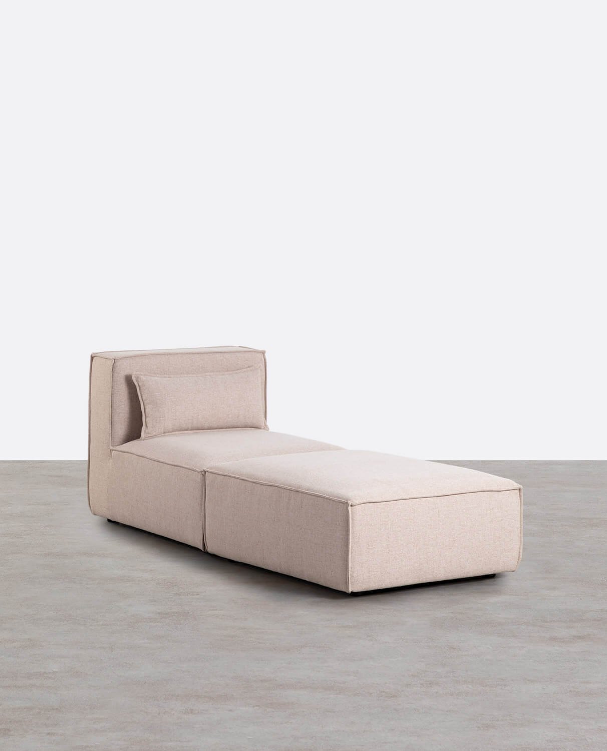 Poltrona Modulare con Pouf in Tessuto Kilhe, immagine della galleria 1