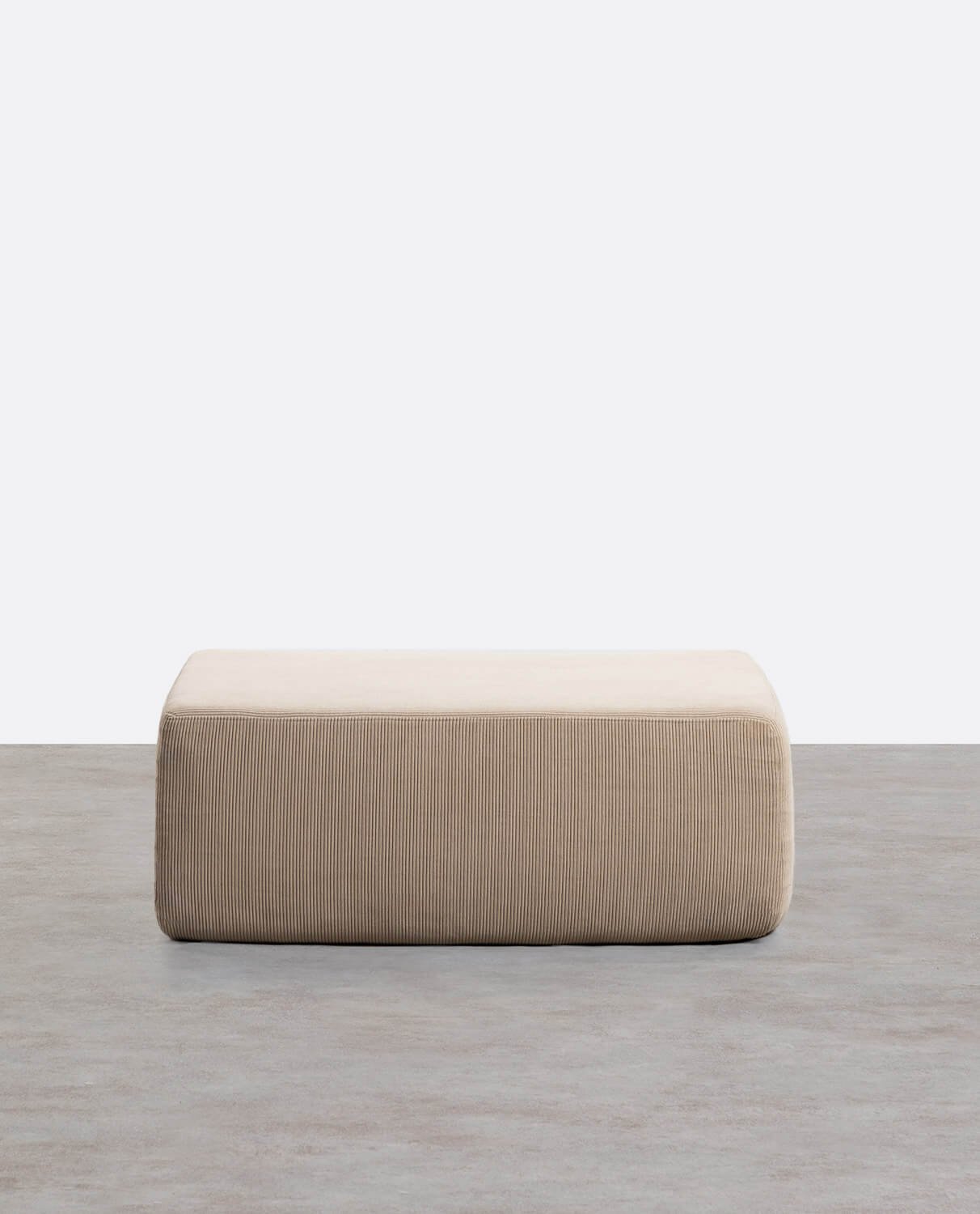 Pouf in Velluto a Coste Confezionato Sottovuoto Grecia, immagine della galleria 2