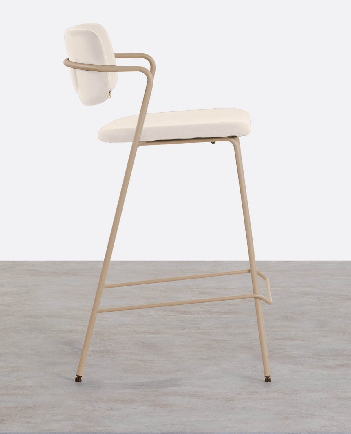 Sgabello Alto in Velluto e Tessuto (65 cm) Irun, immagine della galleria 2