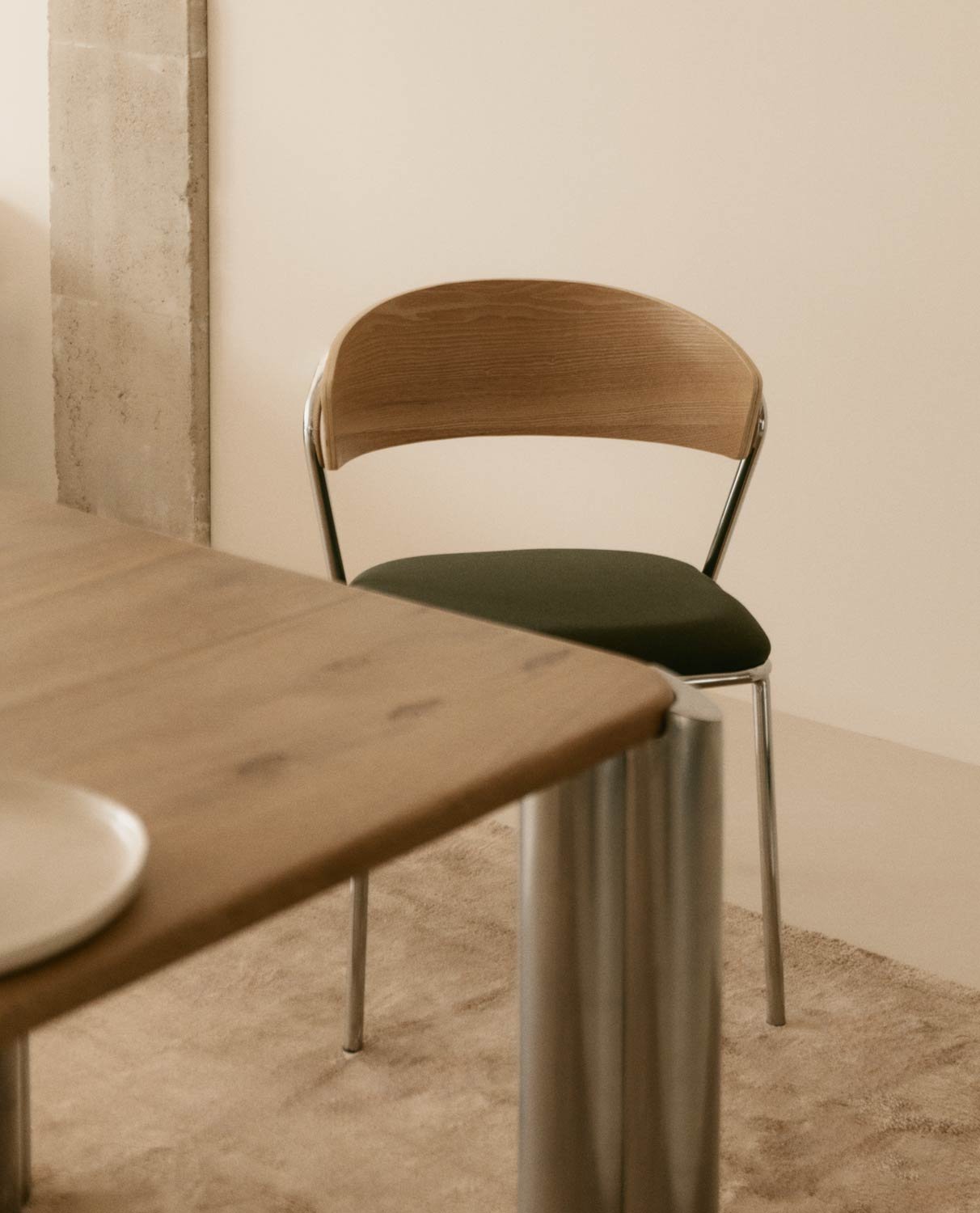 Pack 4 Sedie da Pranzo in Legno e Metallo Arua, immagine della galleria 2