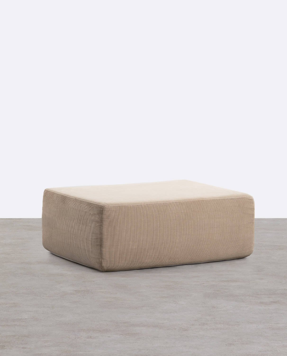 Pouf in Velluto a Coste Confezionato Sottovuoto Grecia, immagine della galleria 1
