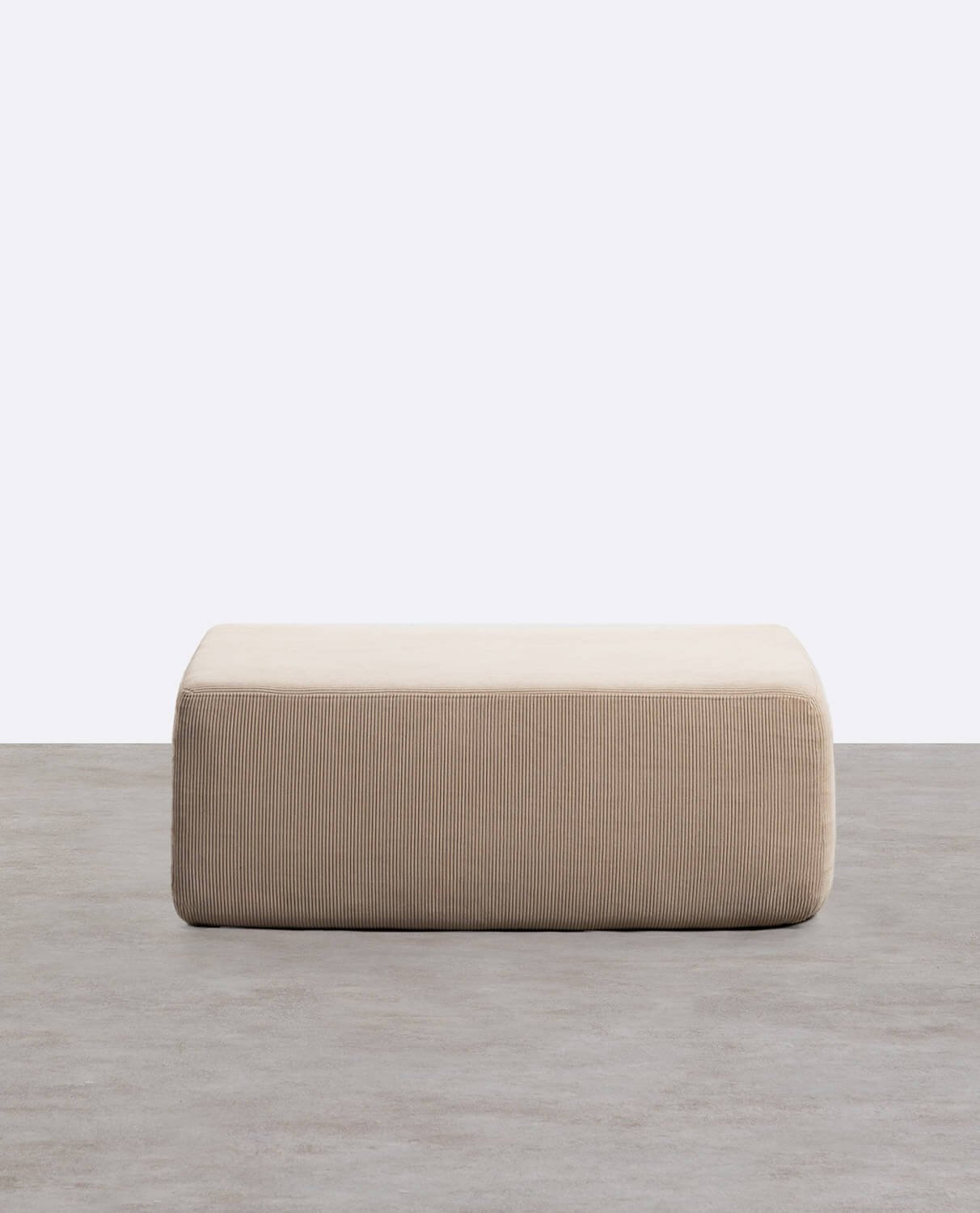 Pouf in Velluto a Coste Confezionato Sottovuoto Grecia, immagine della galleria 2