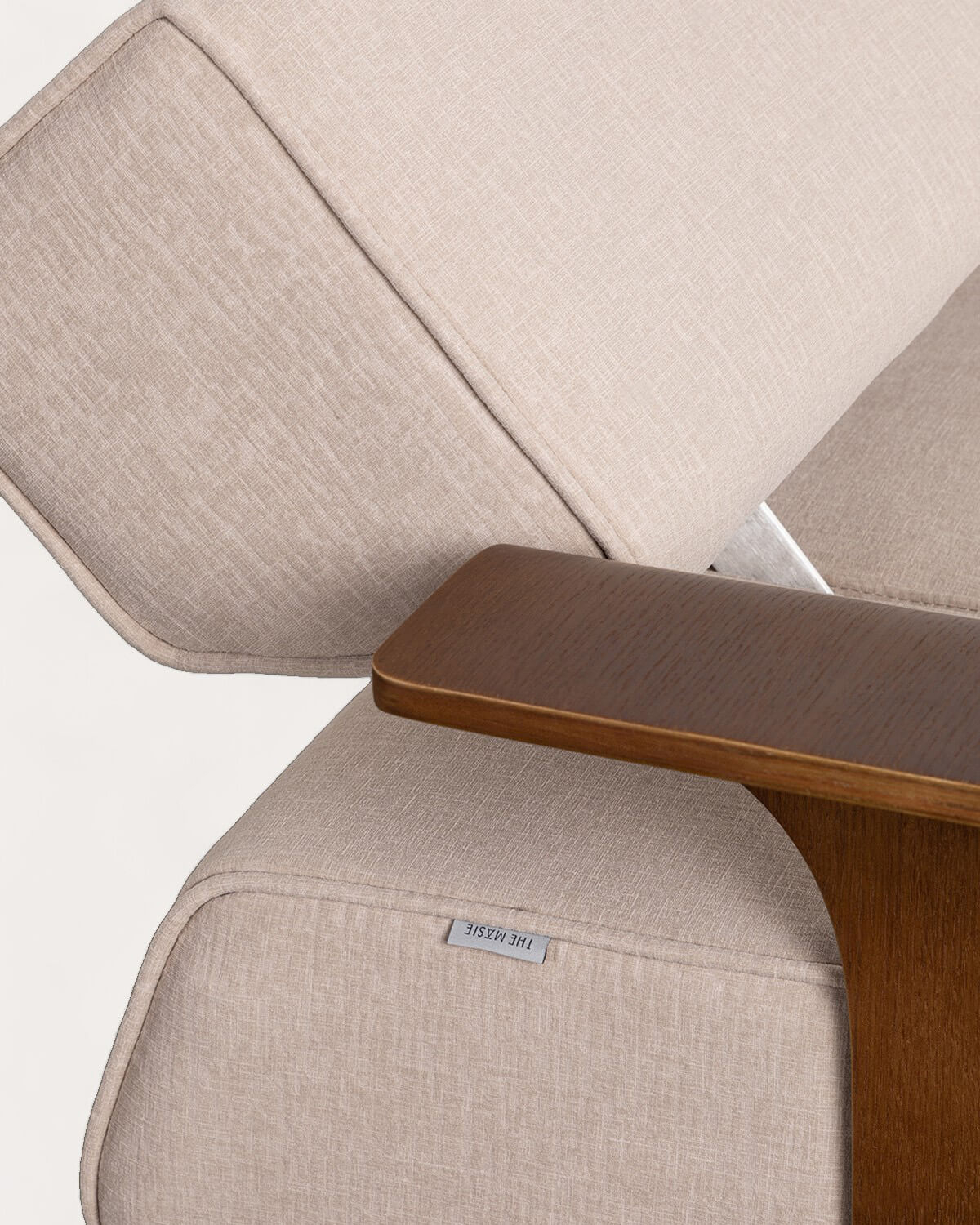 Divano Letto 3 Posti con Braccioli in Legno e Tessuto Nuovo 70S, immagine della galleria 8