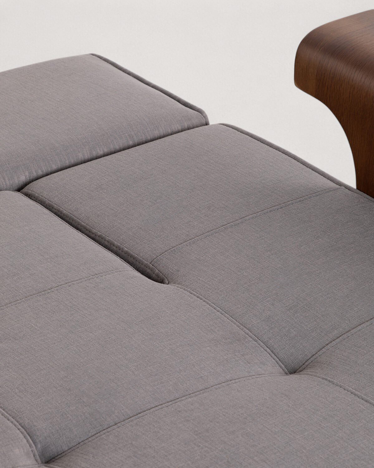 Divano Letto 3 Posti con Braccioli in Legno e Tessuto Nuovo 70S, immagine della galleria 10