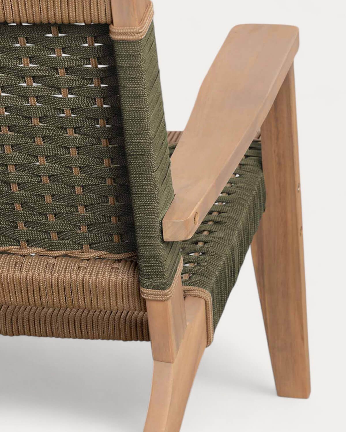 Poltrona da Giardino in Legno di Acacia e corda Mirle, immagine della galleria 7