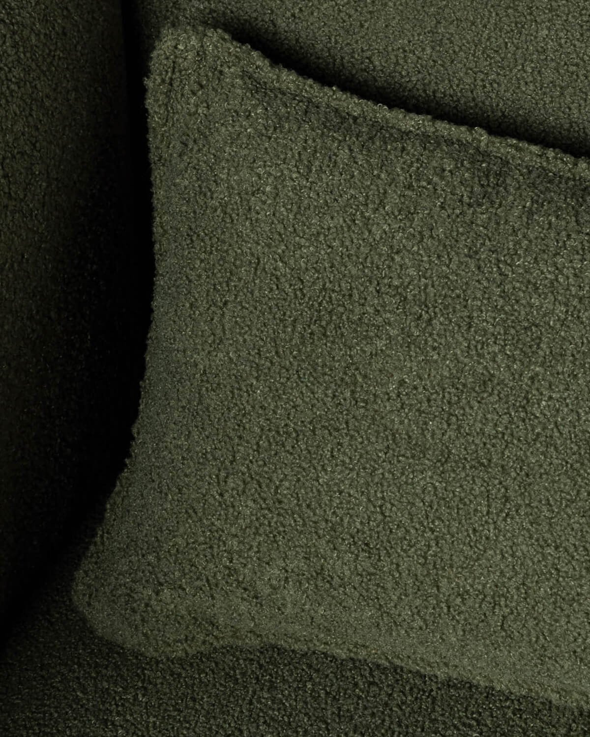 Divano Modulare 2 Pezzi Angolari e Pouf in Tessuto Bouclé Kilhe, immagine della galleria 4