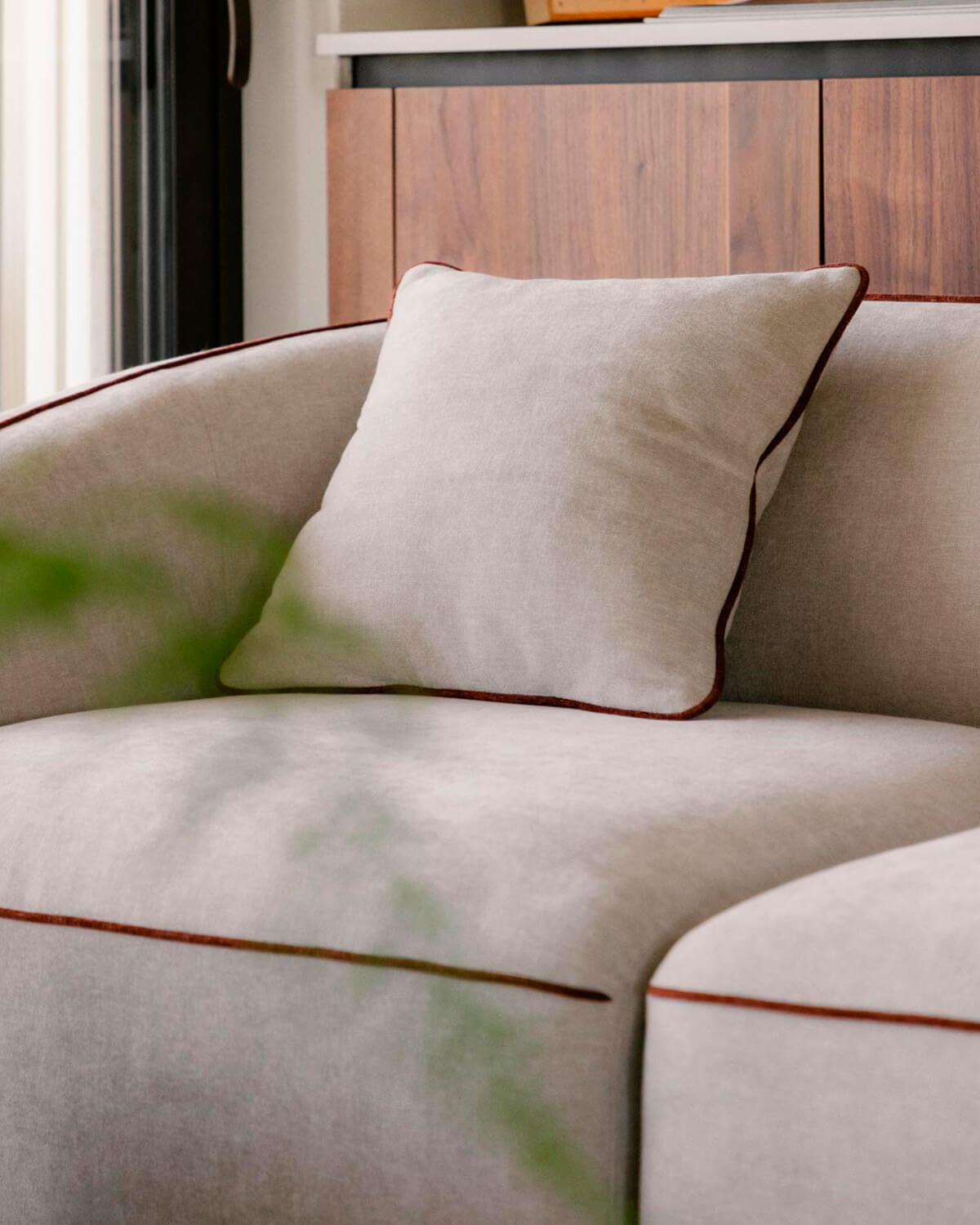 Modulo Poltrona Angolare Sinistra in Tessuto per Divano Ilham, immagine della galleria 3