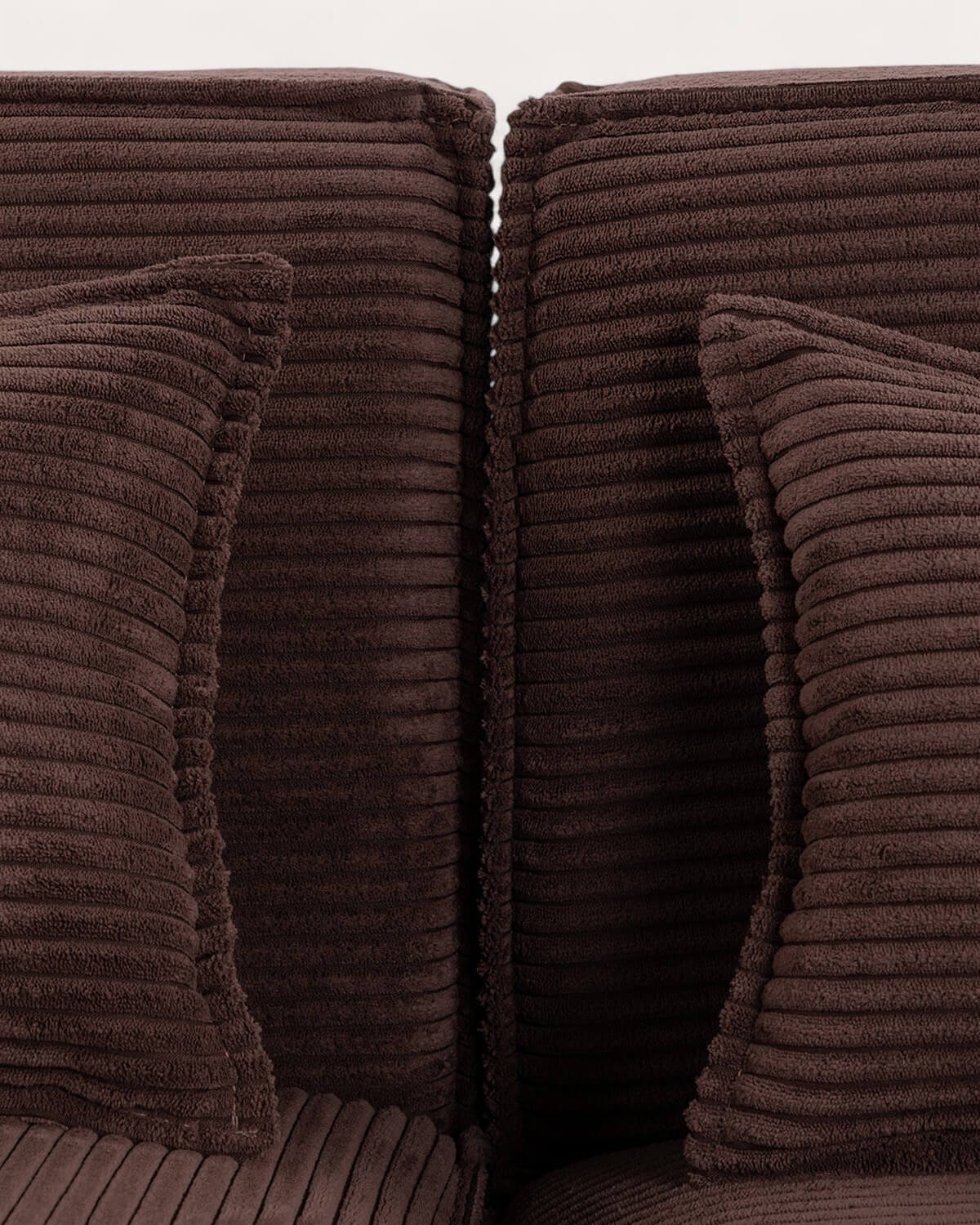 Divano Modulare 3 Pezzi due Poltrone Angolari e una Poltrona in Velluto a Coste Spesse Kilhe, immagine della galleria 5