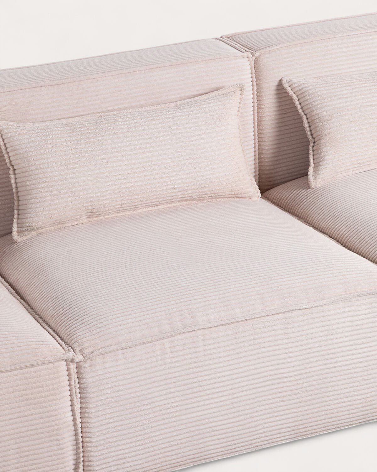 Divano Modulare 3 Pezzi in Velluto a Coste Spesse Kilhe, immagine della galleria 3