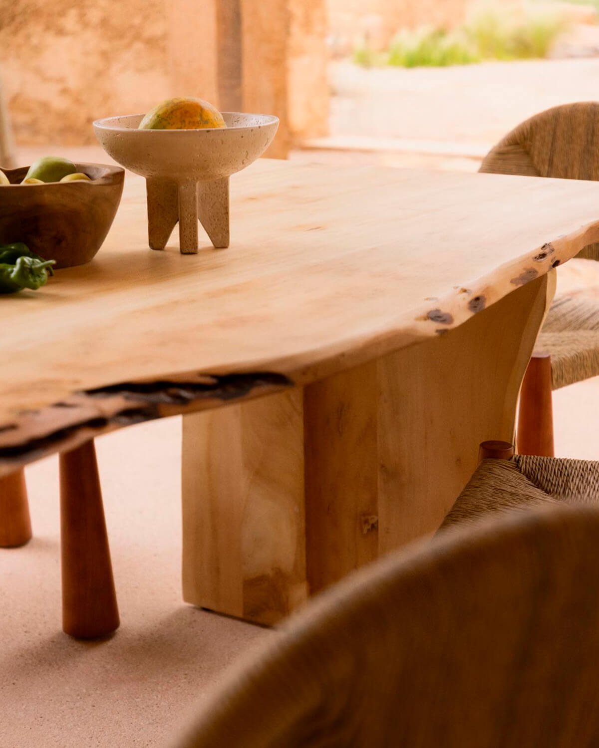 Tavolo da Pranzo Rettangolare in Legno di Acacia (220x102 cm) New Aris, immagine della galleria 3