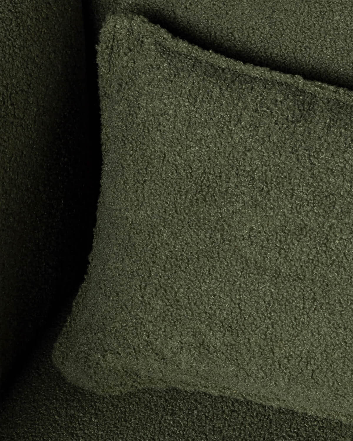 Divano Modulare 4 Pezzi con 3 Poltrone e Pouf in Tessuto Bouclé Kilhe, immagine della galleria 5