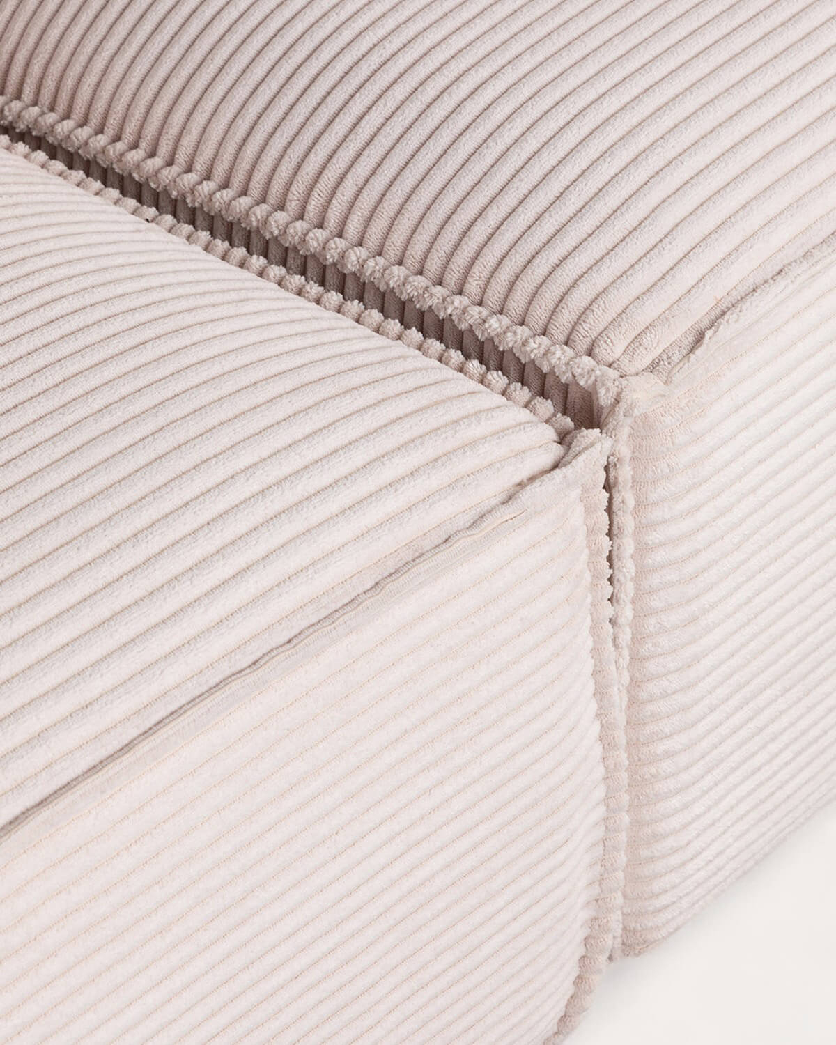 Divano Modulare 4 Pezzi con 2 Poltrone Angolari e Pouf in Velluto a Coste Spesse Kilhe , immagine della galleria 7