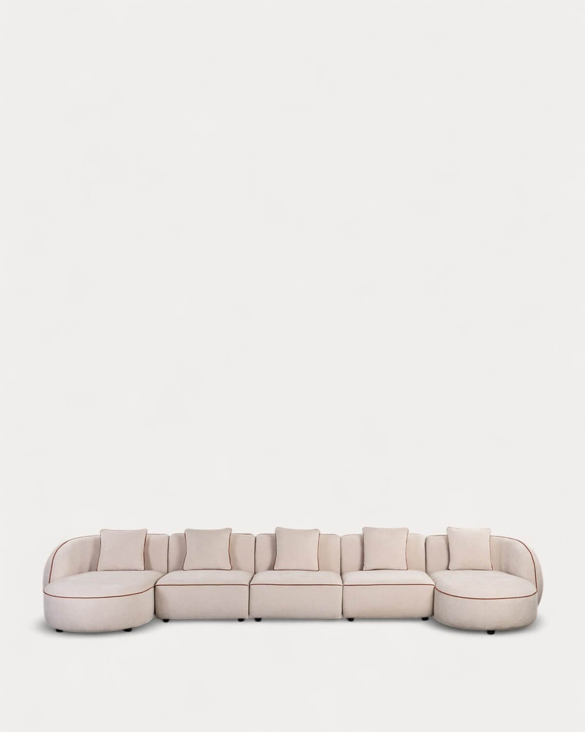 Divano Modulare 5 Pezzi con 2 Chaise Longue in Tessuto Ilham , immagine della galleria 1